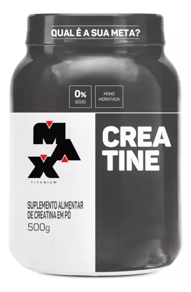 Creatina Monohidratada Pote 500g - Max Titanium Sem Sabor