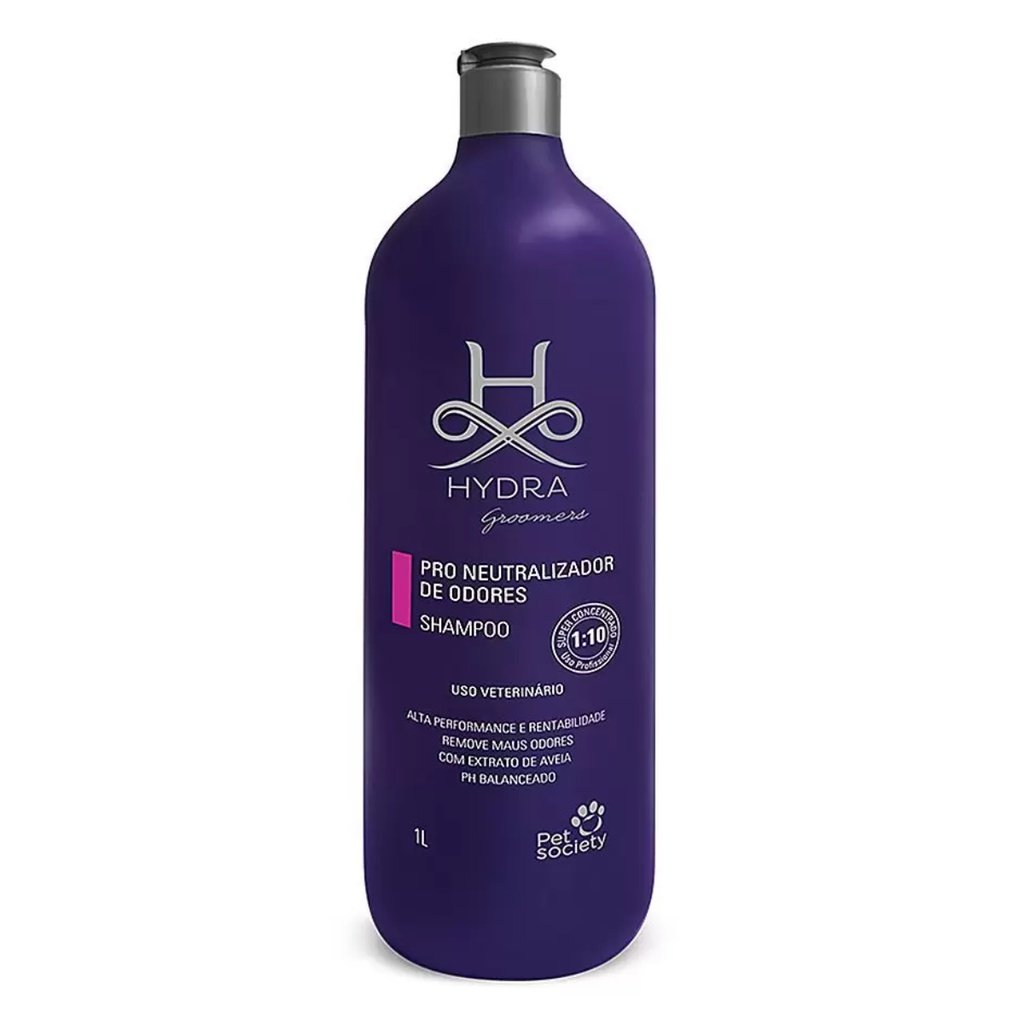 Shampoo Pet Society Hydra Groomers Pro Neutralizador de Odores 1Litro