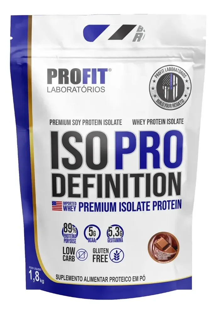 Whey Protein Iso Pro Definition Refil 1,8kg Chocolate-profit Sabor Chocolate