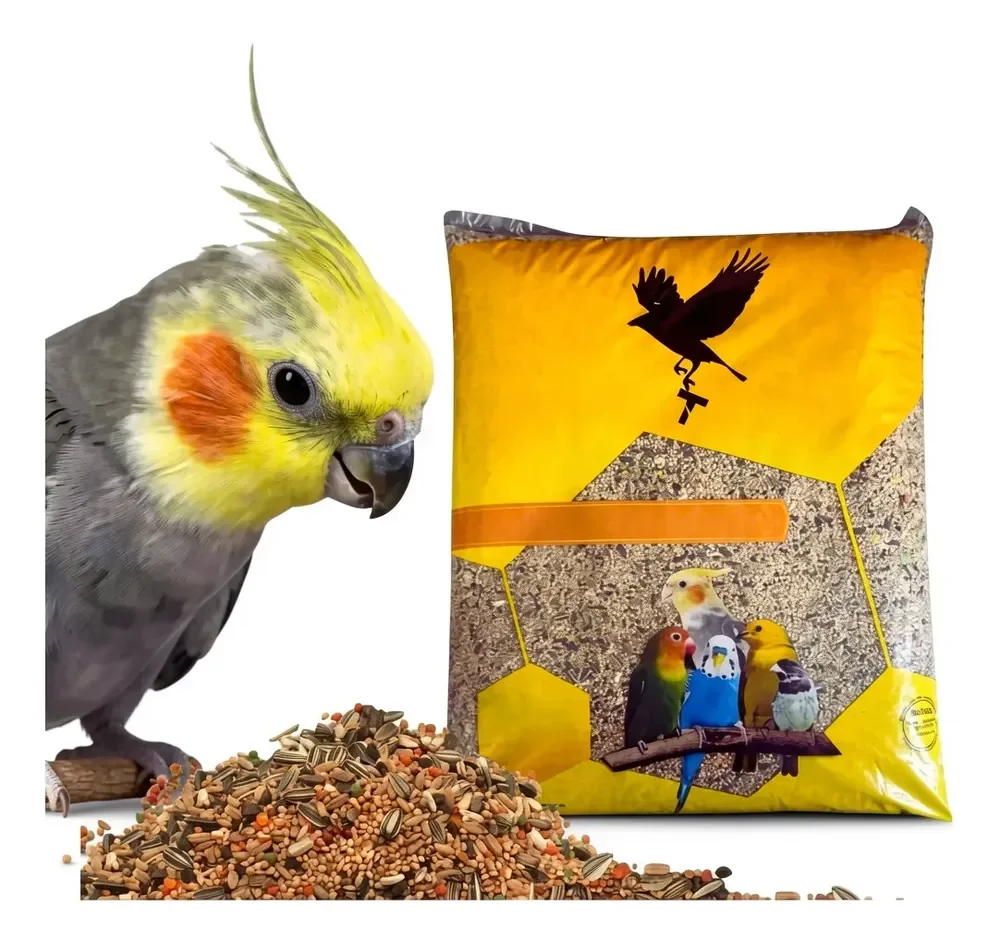 10kg Ração Mistura Calopsita Periquito Agapornis Pássaros