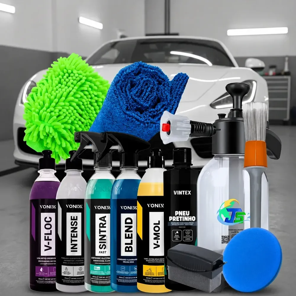 Kit Completo Lavar Carro Rapido Cera Pulverizador 2l Brilho