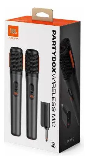 Jbl Partybox Wireless Mic - 2.4ghz Compativel As Partybox. Cor Preto