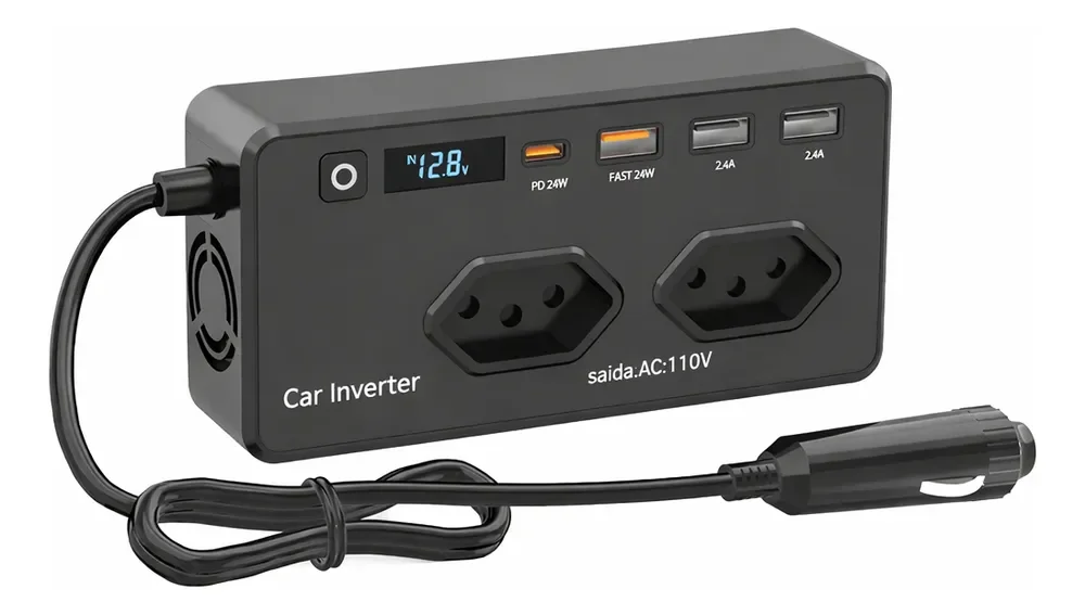 Inversor Tensão 12v Para 110v 350w Conversor Automotivo Mccc