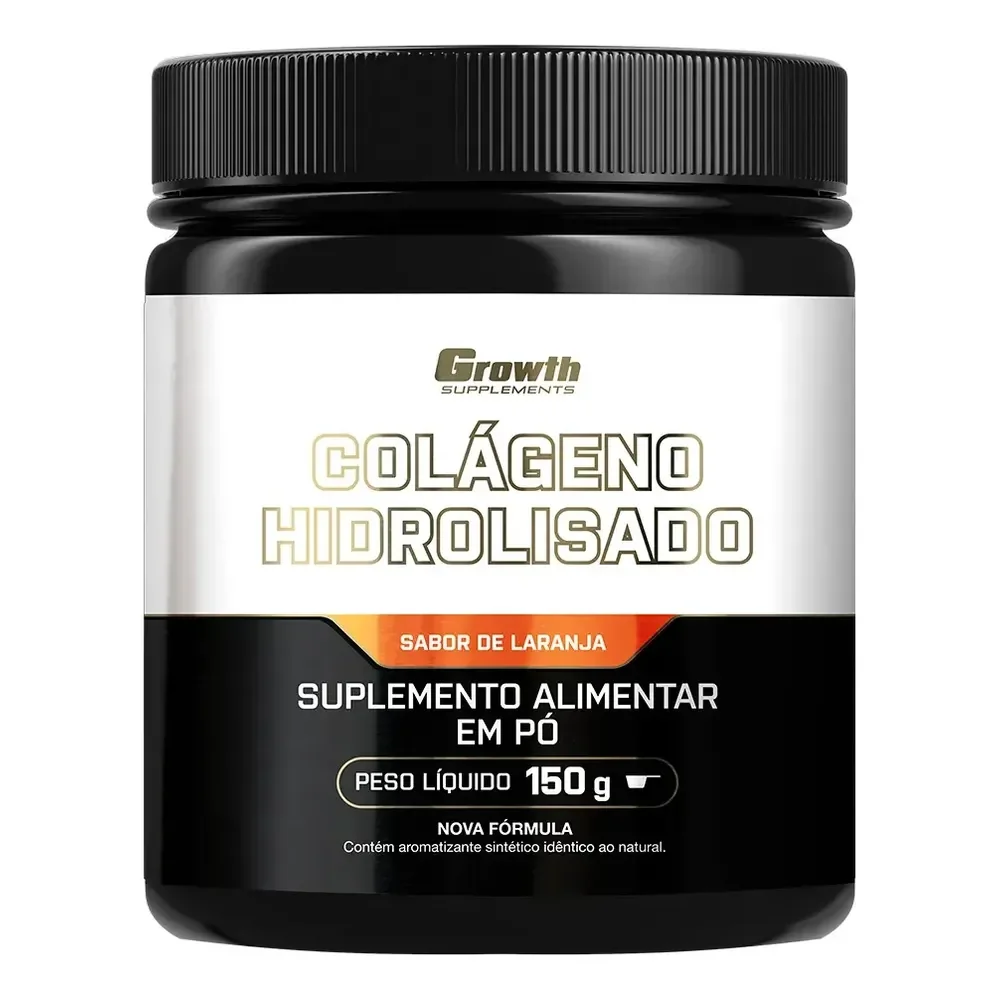 Colágeno Hidrolisado 150g Growth Supplements Laranja