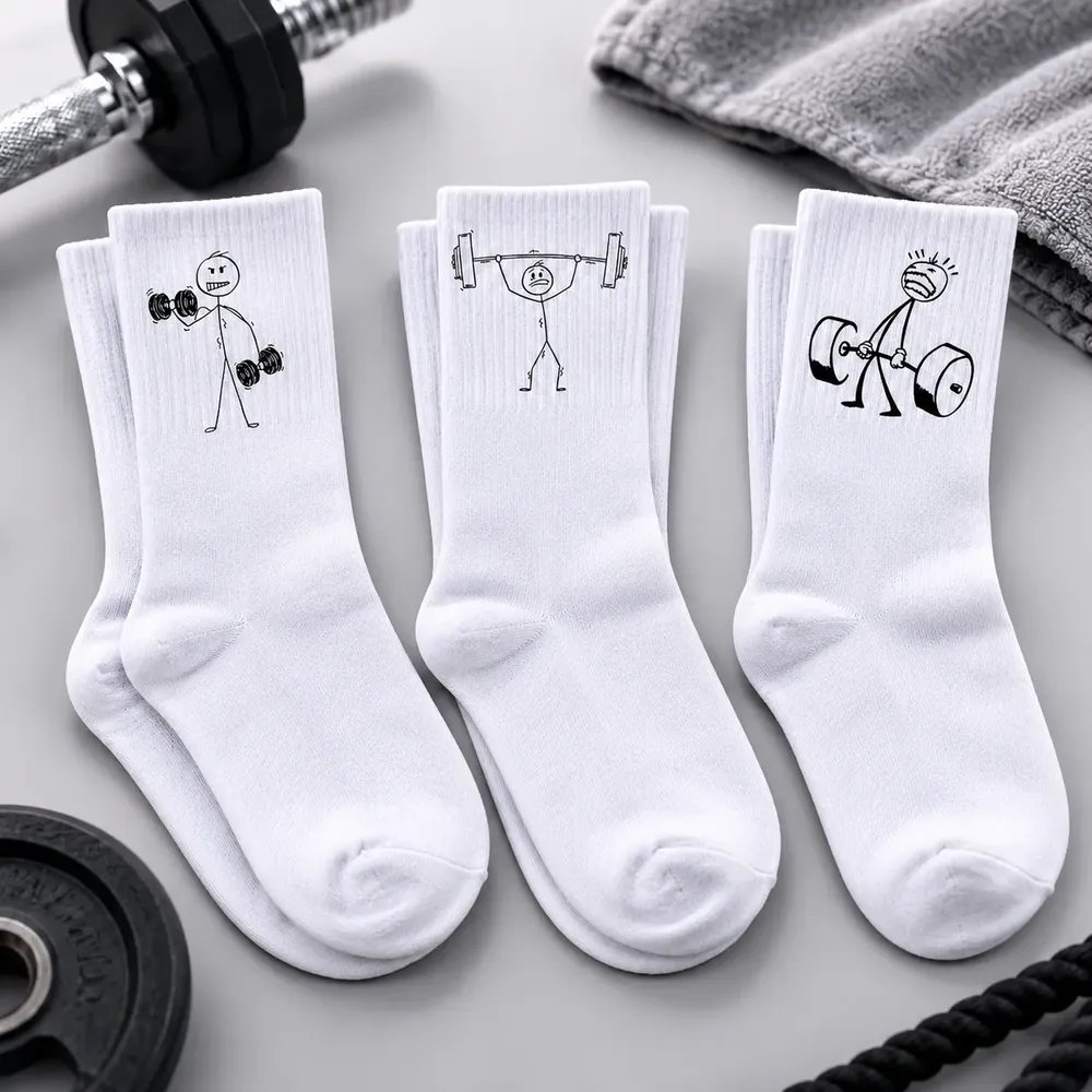 Kit 3 Pares Boneco Magrinho Academia Maromba Treino Corrida Boneco Magrinho