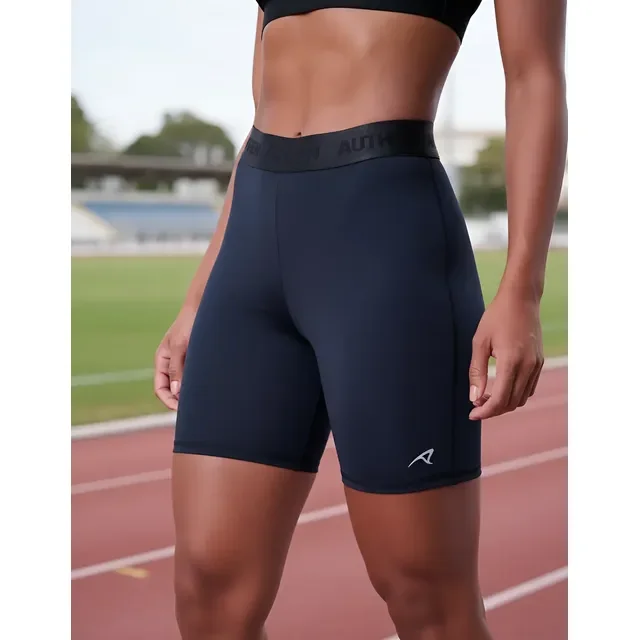 Bermuda Feminina Corrida Fitness Authen Essential 15cm Preta - M e G