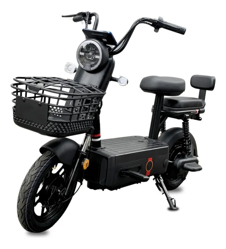 Bicicleta Elétrica Nado C2 1000W Bateria Removível 48V 60km PretoBicicleta Elétrica Nado C2 1000W Bateria Removível 48V 60km Preto