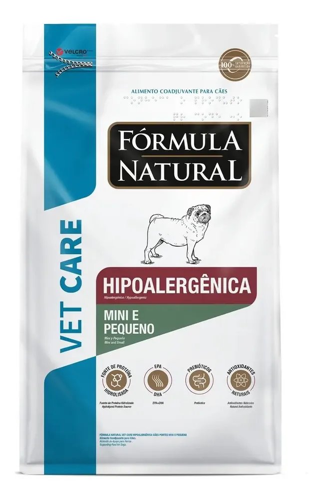 Ração Seca Vet Care Hipoalergênica Cães Mini Pequenos 10kg