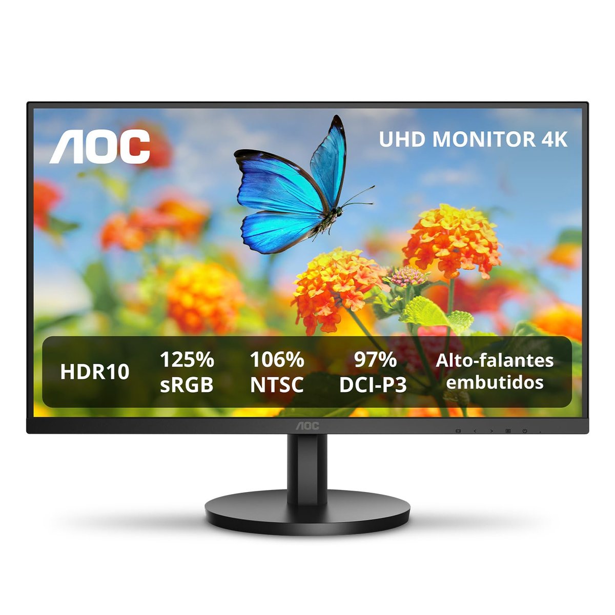 Monitor AOC 27" 4K IPS 106% NTSC 97% DCI-P3 Speakers U27B3A