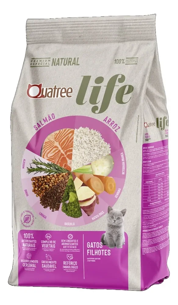 Ração Quatree Para Gatos Life Filhotes 10,1kg