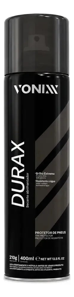 Durax Aerosol Pretinho Abrilhantador De Pneus 400ml Vonixx