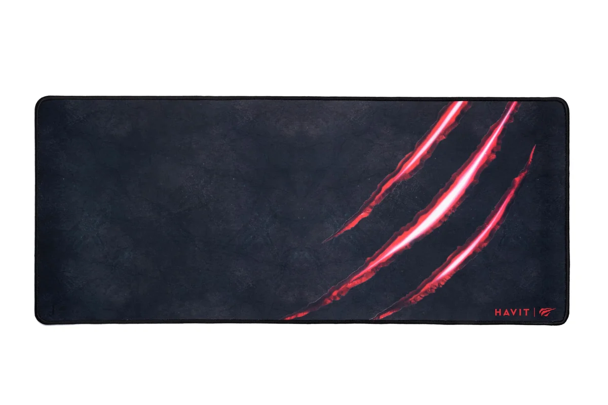 Havit Mouse Pad Grande 70 X 30 Cm Gamer, Hv-MP861, Movimento Suave e Preciso, Costurado, Preto