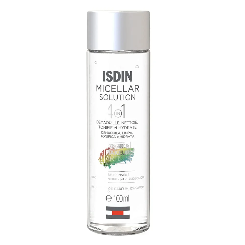 Água Micelar 4 em 1 ISDIN Micellar Solution - 100ml, ISDIN