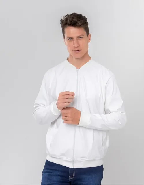 Jaqueta Bomber Courino Masculina Com Zíper E Bolso