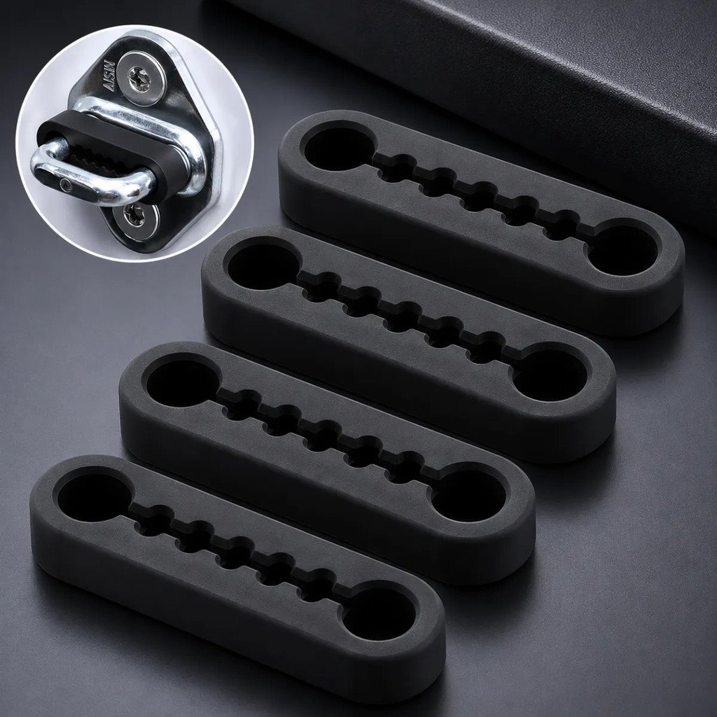 Kit 4 Protetor Trava Porta Carro Silicone Premium Antiruído