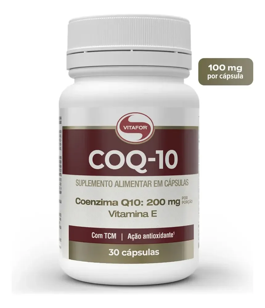 suplemento alimentar Coenzima Q10 200mg 30 Cápsulas Vitafor