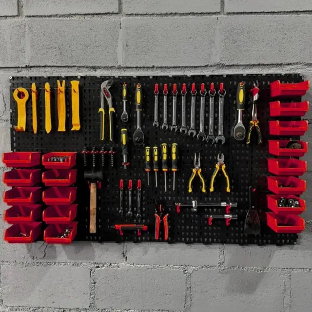 Painel Ferramentas Organizador Perfurado 118x52 + Brindes