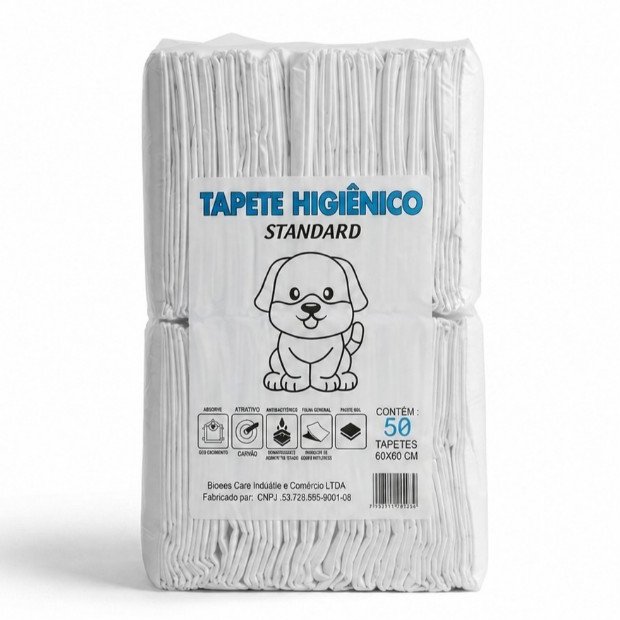 Tapete Higiênico para Cães Pet 50 Unidades 1ª Linha 80x60 Profissional Descartável Absorvente Cachorro