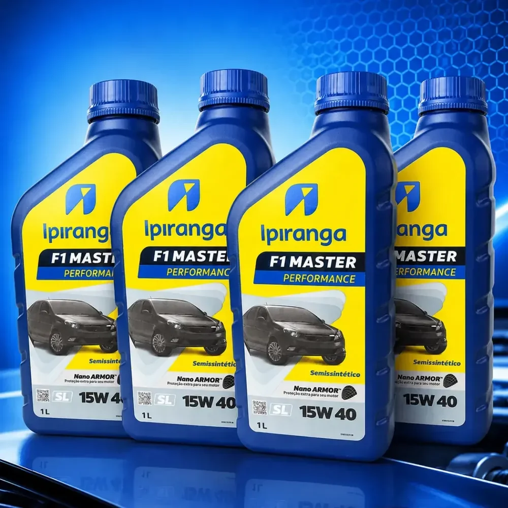 Kit Com 4 Litros Ipiranga 15w40 F1 Master semi sintetico