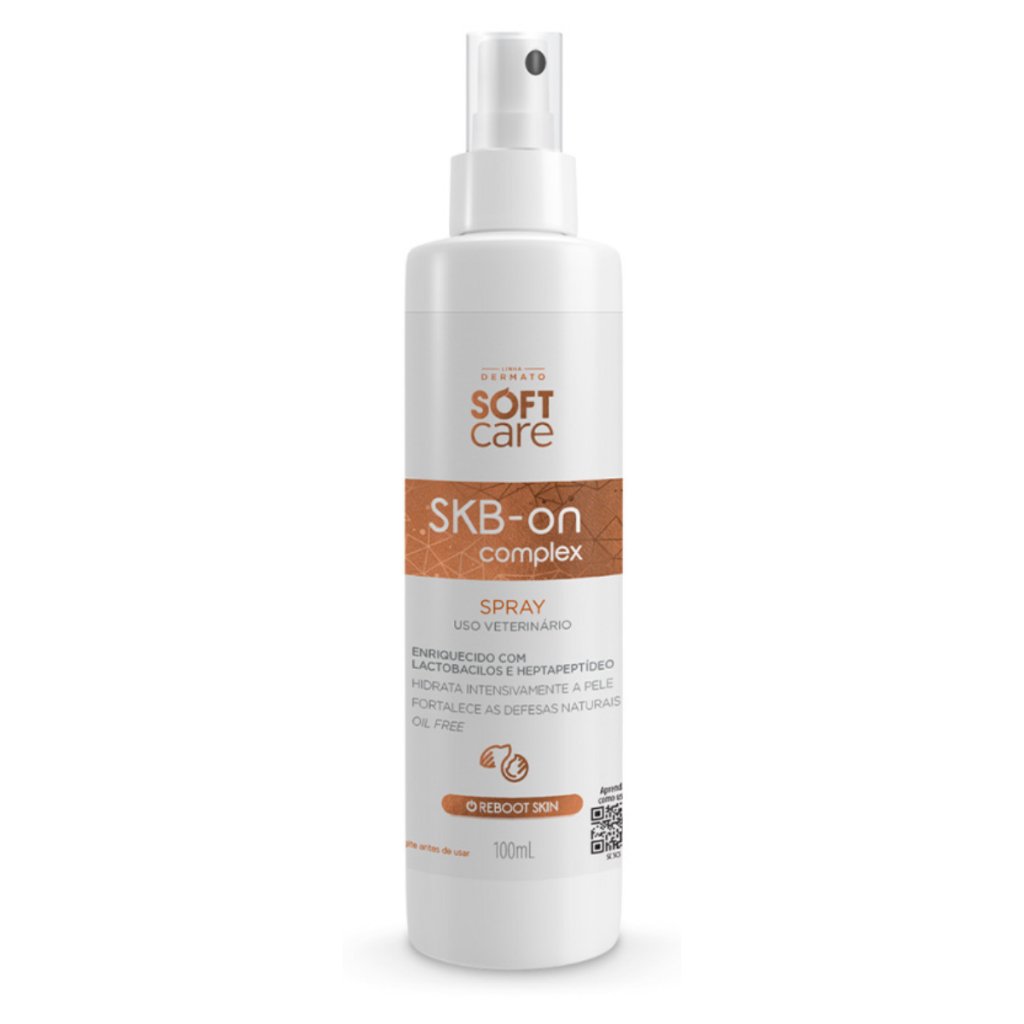Hidratante Probiótico pra Pele SKB ON Spray 100ml Soft Care Cães Gatos