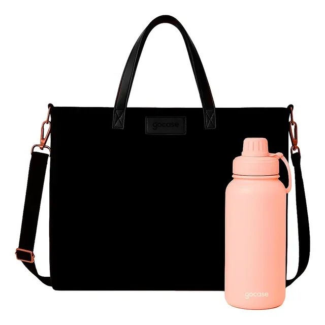 Kit Bolsa Tote Daily Gocase + Garrafa Térmica Fresh 950ml