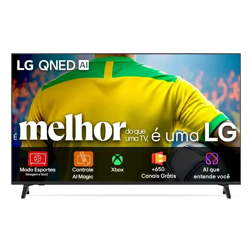 Smart Tv 4k 86" LG Qned73 Portal De Games Processador Ai 7 Ger8 4k Super Upscaling Google Cast Integrado Controle Ai Magic Webos 25 Modo Esportes Alerta De Esportes