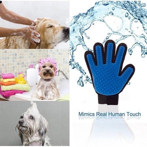 kit 1 a 5 Luvas Tira Pelos Cães Gatos Pet Nano Magnético True Touch