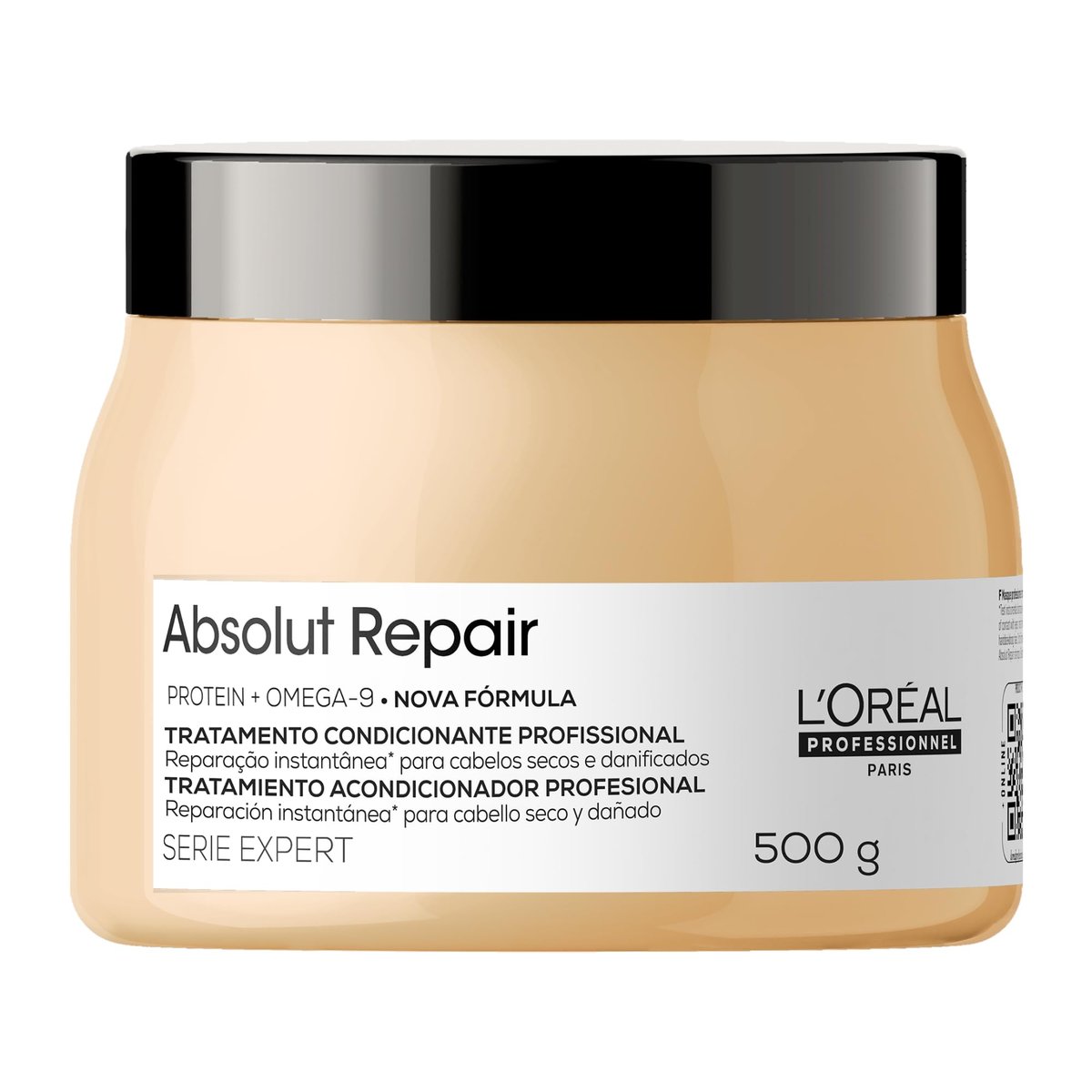 L'Oréal Professionnel Máscara Capilar Absolut Repair, Tratamento Capilar Proteico Para Nutrição Profunda, Hidrata, Repara Danos e Acrescenta Brilho, Para Cabelos Secos e Danificados