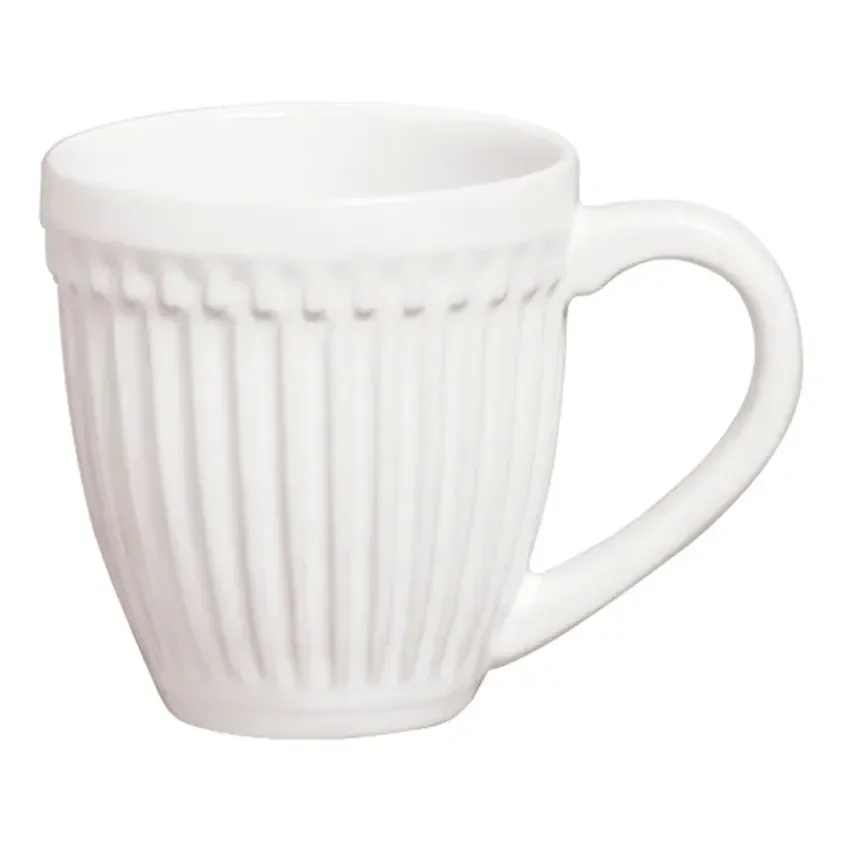 Conjunto 4 Canecas 343ml Roma Branco Porto Brasil Branco Liso