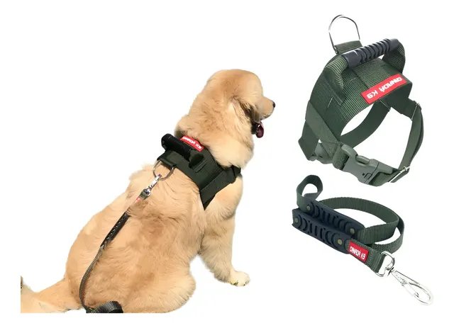 Peitoral + Guia Golden Retriever Labrador Canada K9
