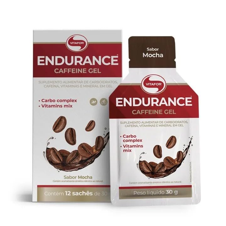 Endurance Energy Gel Mocha Caixa 12 Saches 30g Vitafor