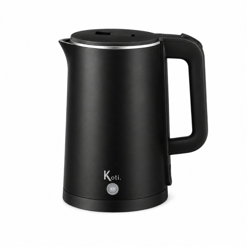 Chaleira Jarra Elétrica Modern Inox Premium Preta 220v e 110v 1.5L - Desligamento Automático  Base 360°
