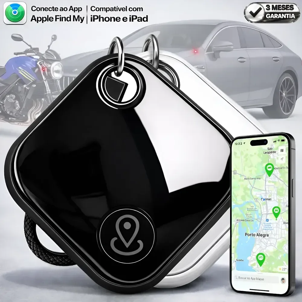 Mini Rastreador Veicular Moto Carro Gps Compatível Com Apple Preto/branco Para Apple Brasil