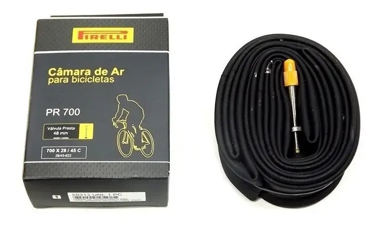 Câmara Ar Pirelli Speed Aro 700 X 28/45 Gravel Presta 60mm