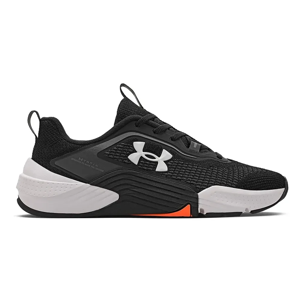 Tênis De Academia Tribase Reps 2 Se Unissex - Under Armour Preto E Laranja 39 Br