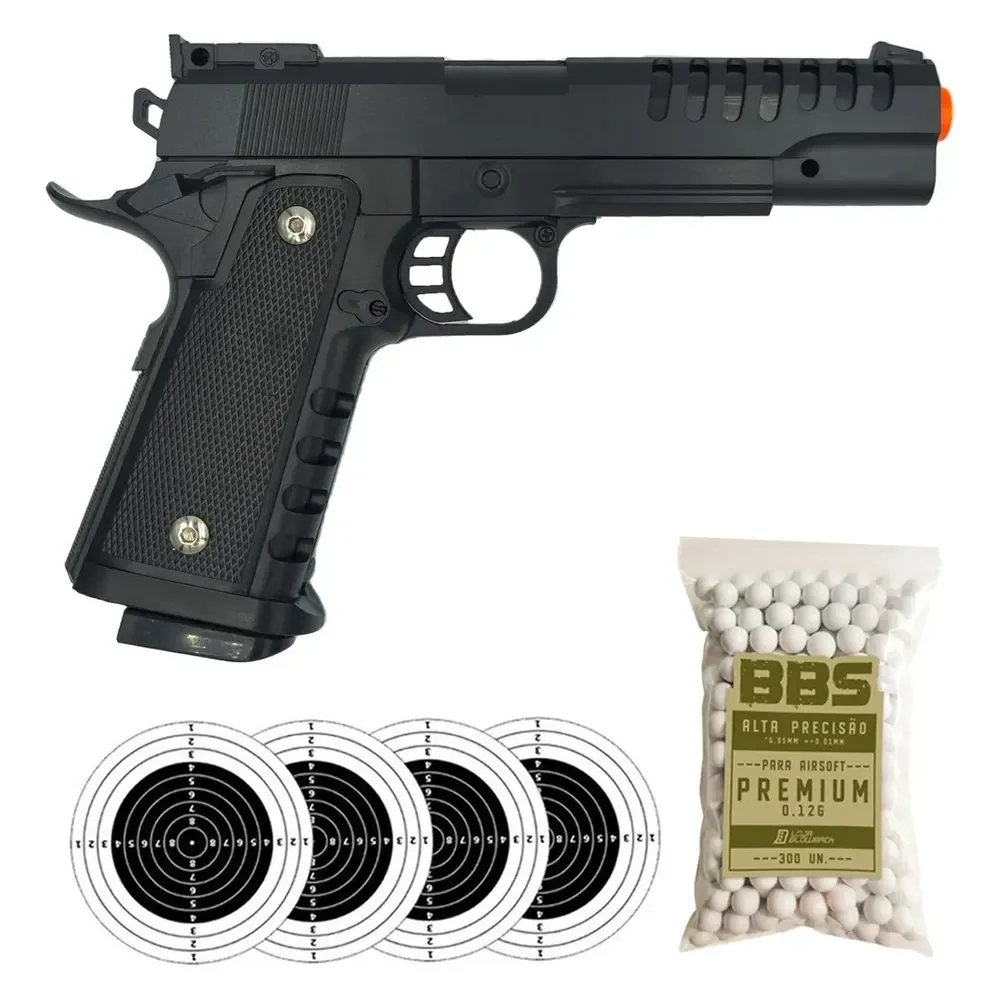Pistola Airsoft Rossi 1911 V301 Spring Vigor M1911 Bbs 6mm Preto 6 Mm