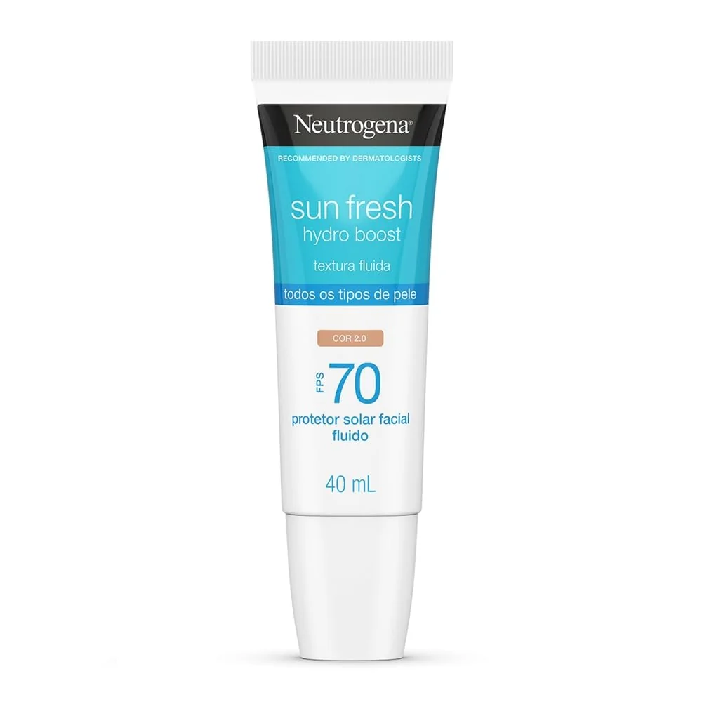 Protetor Solar Facial Neutrogena Sun Fresh Hydro Boost Cor 2.0 FPS 70 40mL