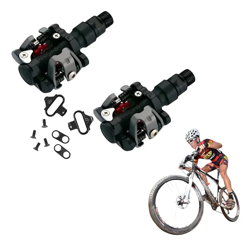 Pedal Clip Wellgo M919 Mtb Tacos M520 Bike Bicicleta Clip Preto- Pedal Clip Wellgo M919 Mtb Tacos M520 Bike Bicicleta Clip