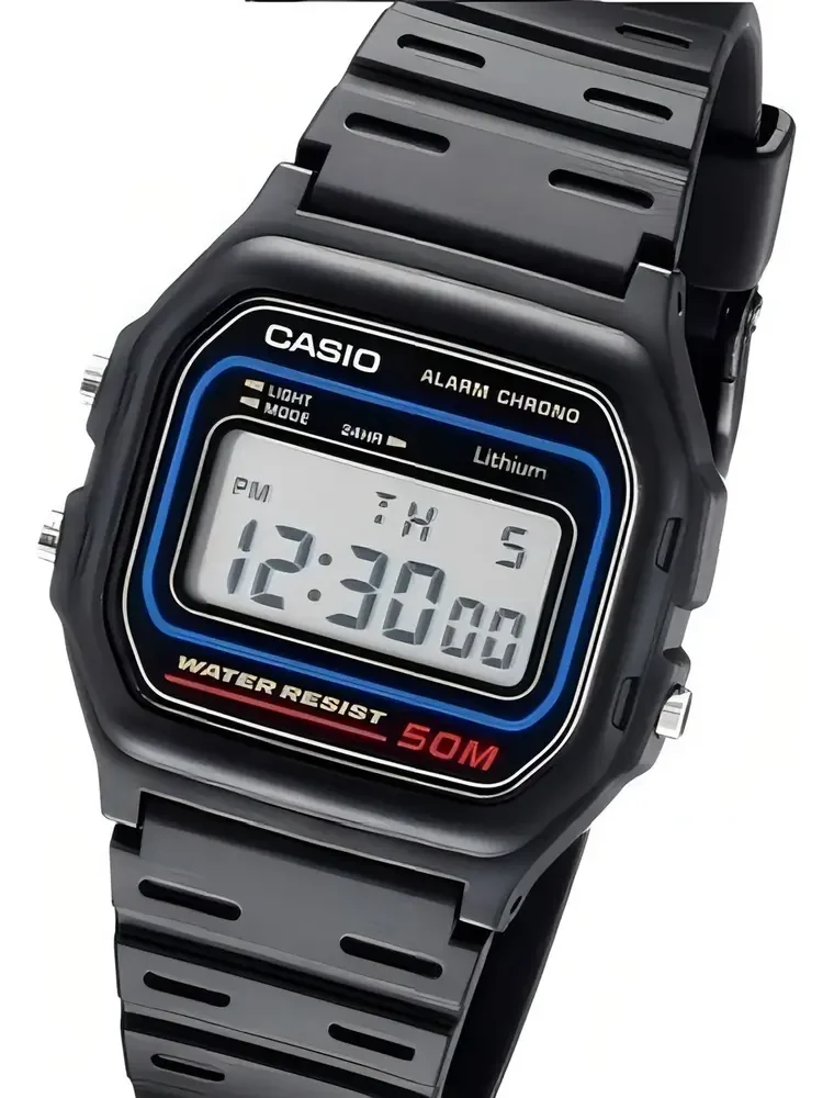 Relógio Casio Masculino Digital Preto de Resina W-59-1VQ