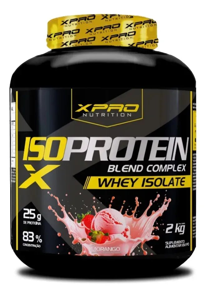 Whey protein XPro Nutrition Iso Blend Complex em pó sabor Morango x 2kg