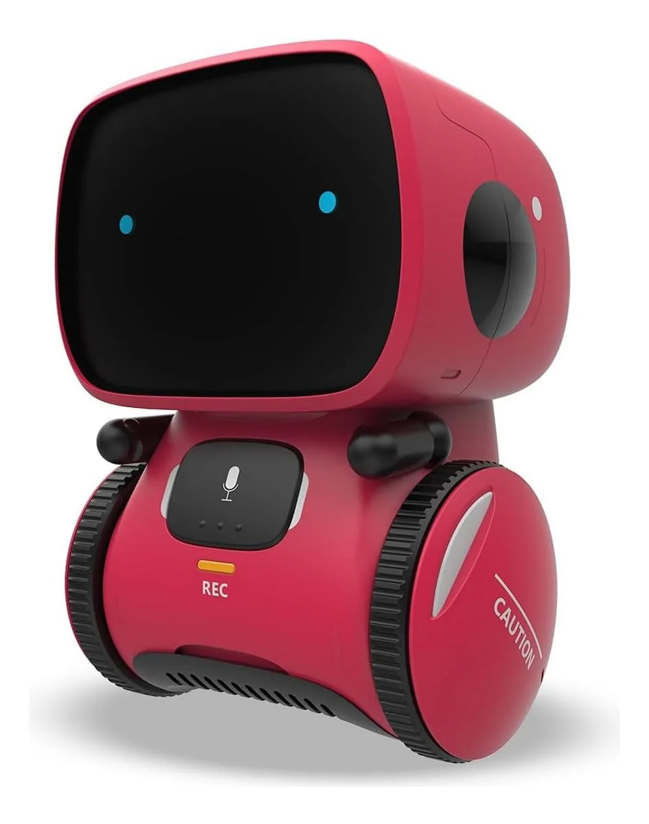Robô De Controle De Voz Interativo Para Crianças Inteligente (Vermelho)