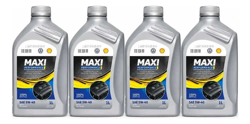 Kit 4 Litros Oleo Maxi Performace 5w40 508/88 Vw
