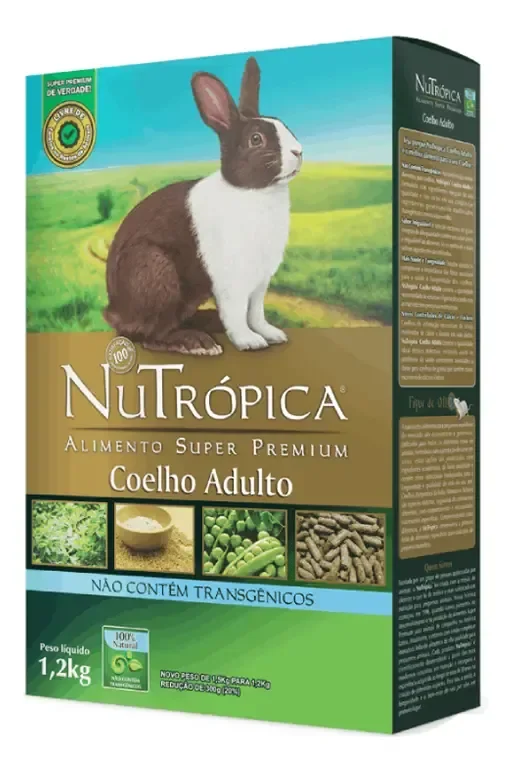 Ração Nutrópica Para Coelho Adulto Super Premium 1,2kg