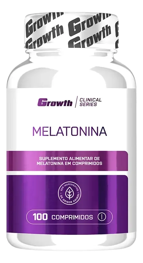 Melatonina (0.21mg) 100 Comprimidos Growth Supplements - Sem Sabor