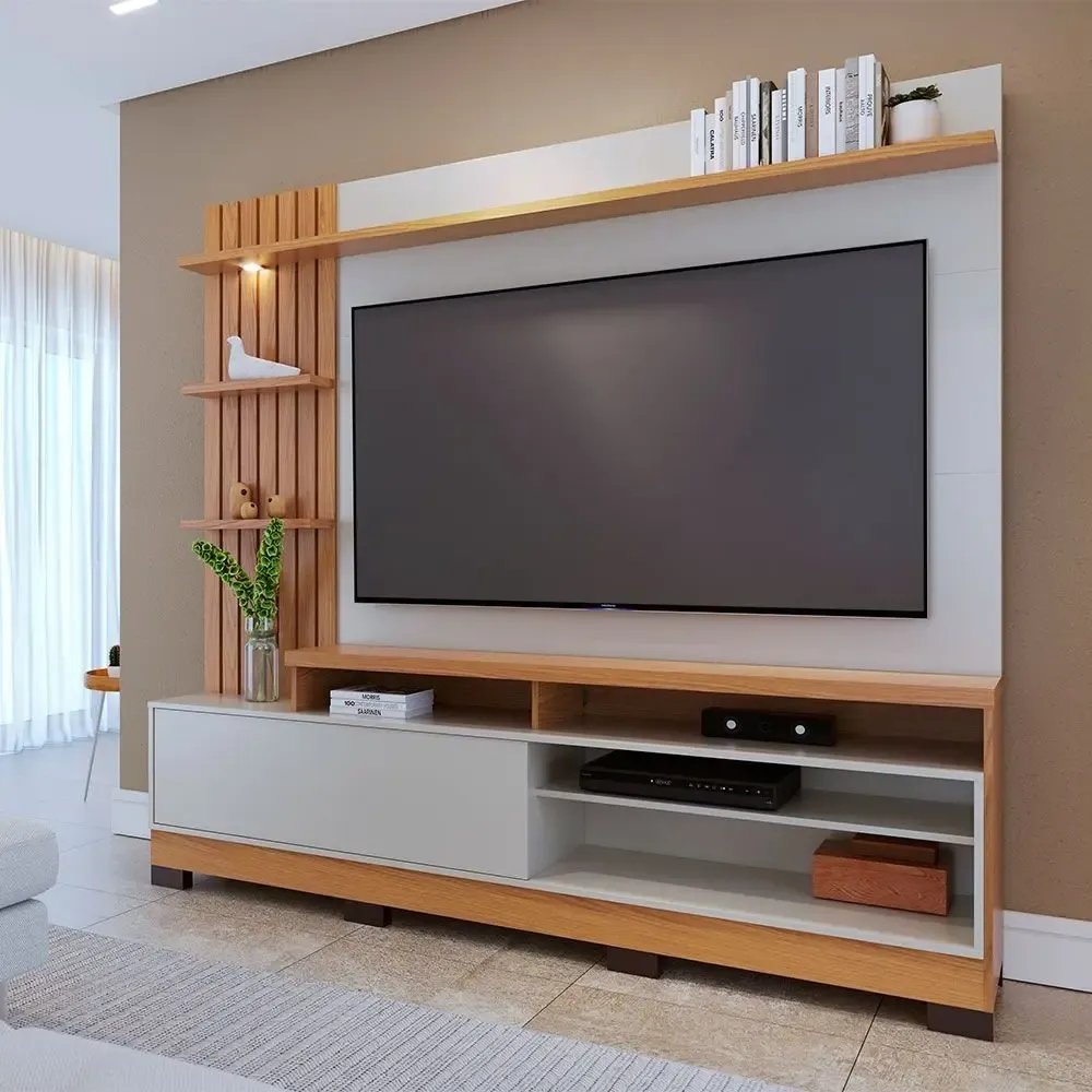 Estante Home Theater Para Tvs Até 65 Polegadas Com Led 1