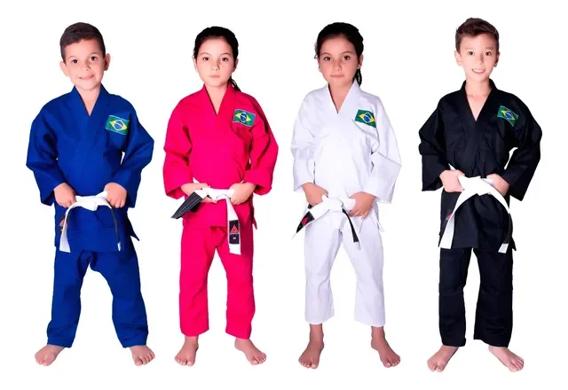 Kimono Infantil Jiu Jitsu Judo Reforçado + Faixa Gratis!!!