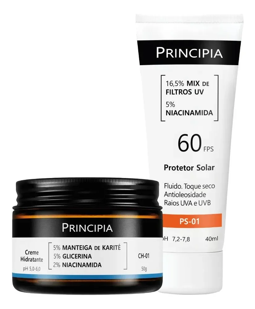 Principia Kit Dupla Diária Com Fps 60 Todo Tipo De Pele Dia/noite