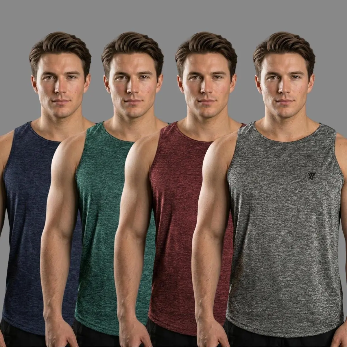 Kit 4 Camiseta Masculina Regata Dry Passeio e Treino Premium