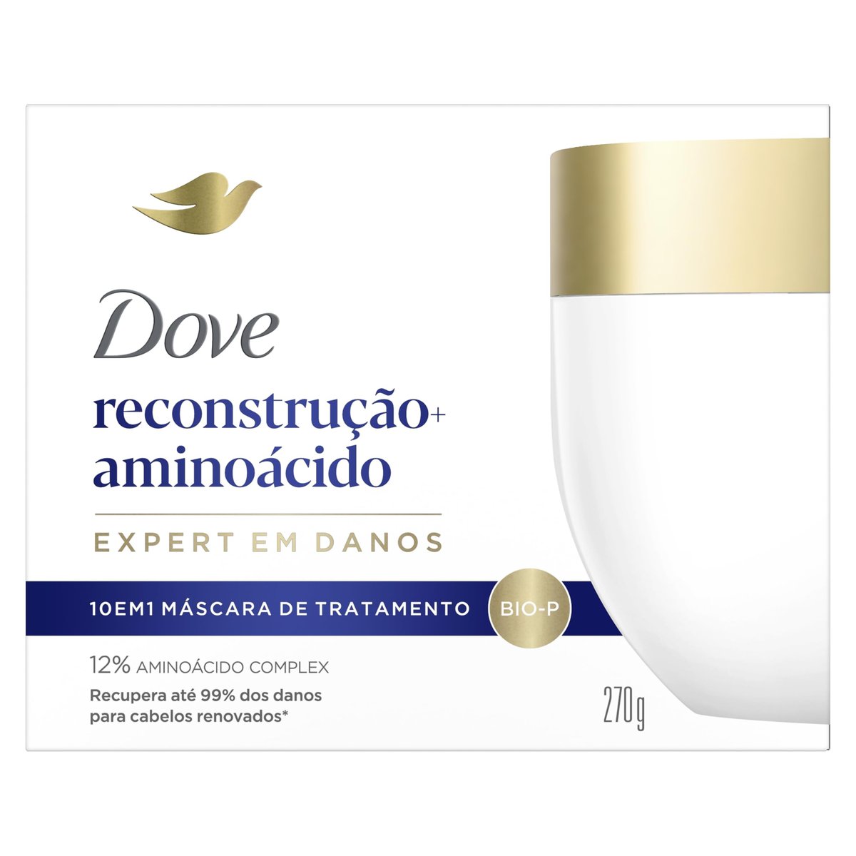 Dove Máscara Capilar 10 em 1 Reconstrução + Aminoácido 270g