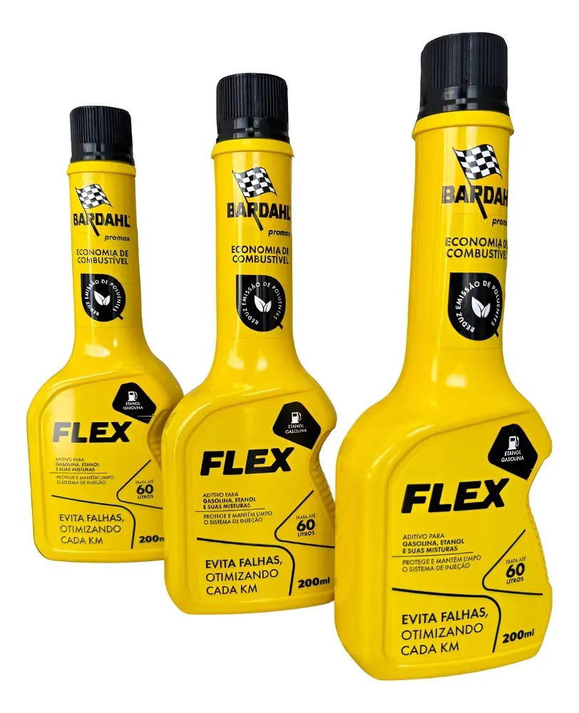 Kit 3 Bardahl Flex Aditivo P/combustível Motor Flex 200 Ml Cor Amarelo